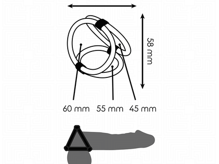 ADDICTED TOYS - TRIPLE PENIS RING