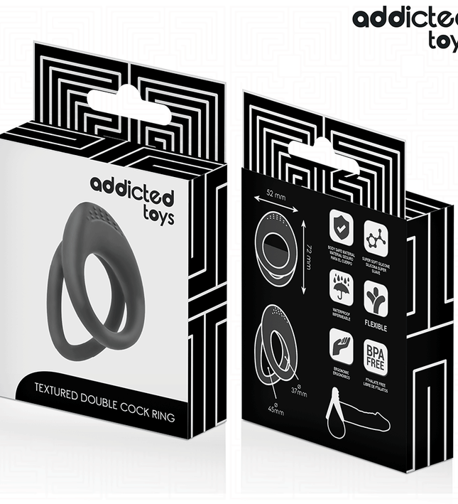 ADDICTED TOYS - DOUBLE TEXTURED PENIS RING