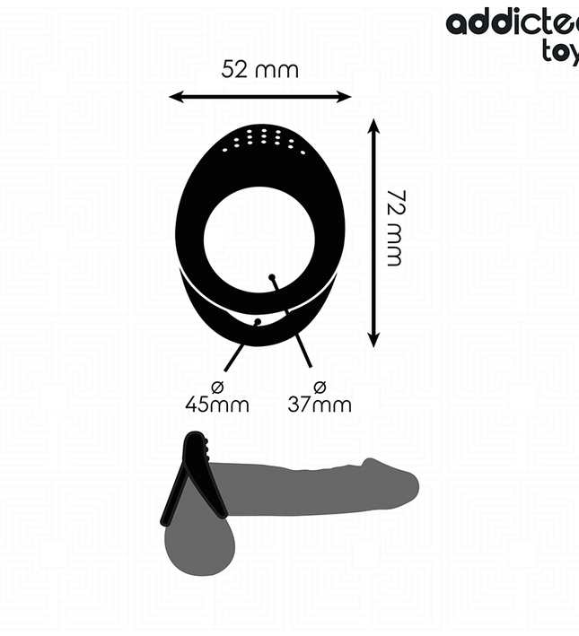 ADDICTED TOYS - DOUBLE TEXTURED PENIS RING