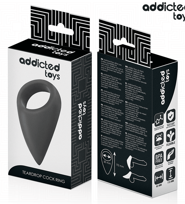 ADDICTED TOYS - TEAR SHAPED PENIS RING