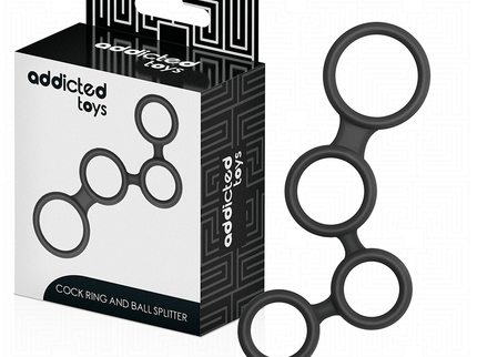 ADDICTED TOYS - PENIS RING WITH DIVIDERS FOR TESTICLES