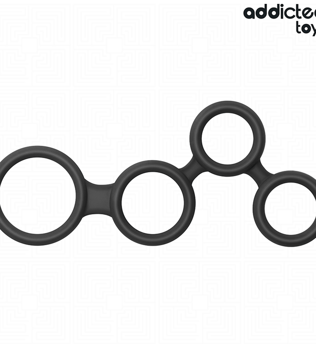 ADDICTED TOYS - PENIS RING WITH DIVIDERS FOR TESTICLES