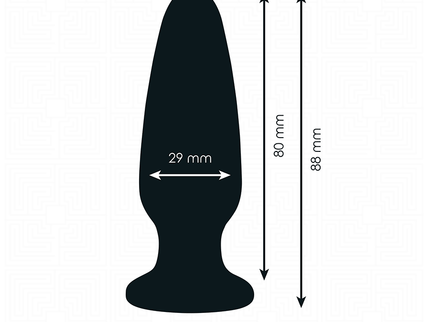 ADDICTED TOYS - ANAL PLUG WITH JEWEL SILICONE SIZE S 8.8 CM