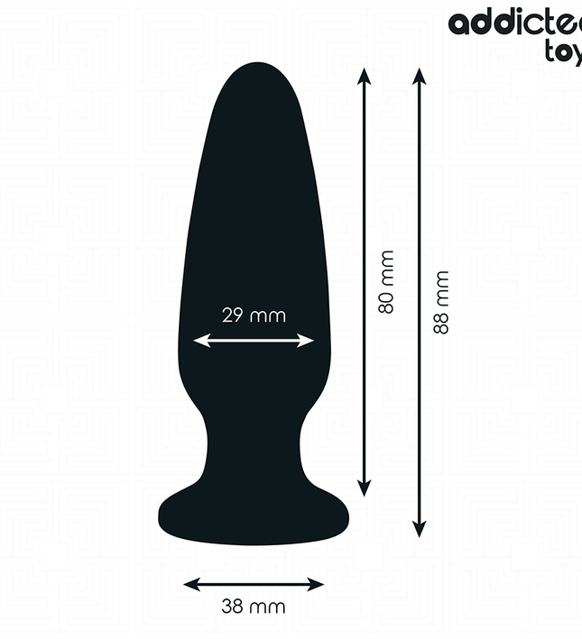 ADDICTED TOYS - ANAL PLUG WITH JEWEL SILICONE SIZE S 8.8 CM