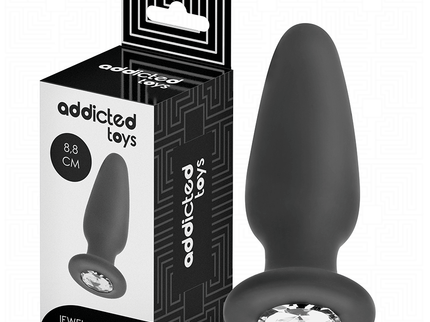 ADDICTED TOYS - ANAL PLUG WITH JEWEL SILICONE SIZE S 8.8 CM