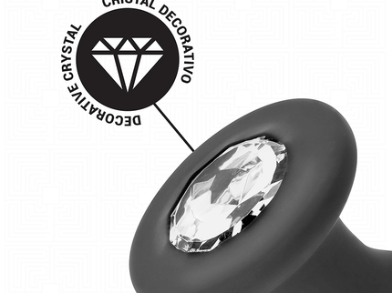 ADDICTED TOYS - ANAL PLUG WITH JEWEL SILICONE SIZE M 10.4 CM