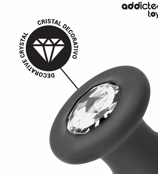 ADDICTED TOYS - ANAL PLUG WITH JEWEL SILICONE SIZE M 10.4 CM