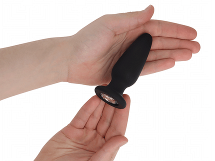 ADDICTED TOYS - ANAL PLUG WITH JEWEL SILICONE SIZE M 10.4 CM