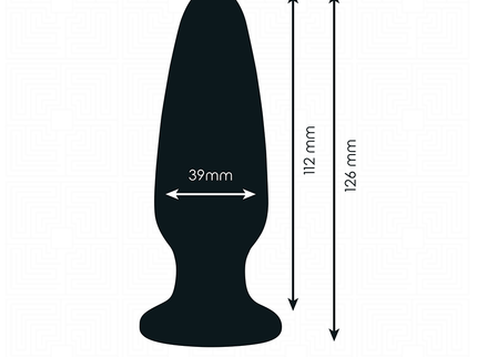 ADDICTED TOYS - ANAL PLUG WITH JEWEL SILICONE SIZE L 12.6 CM