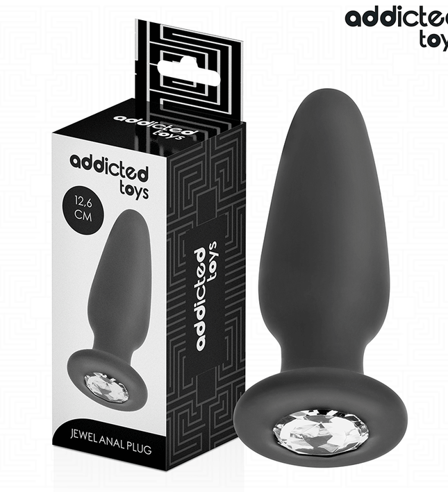 ADDICTED TOYS - ANAL PLUG WITH JEWEL SILICONE SIZE L 12.6 CM
