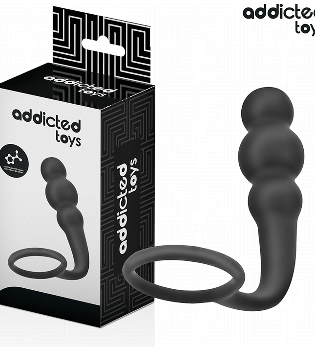 ADDICTED TOYS - ANAL PLUG WITH RING SILICONE MODEL 1
