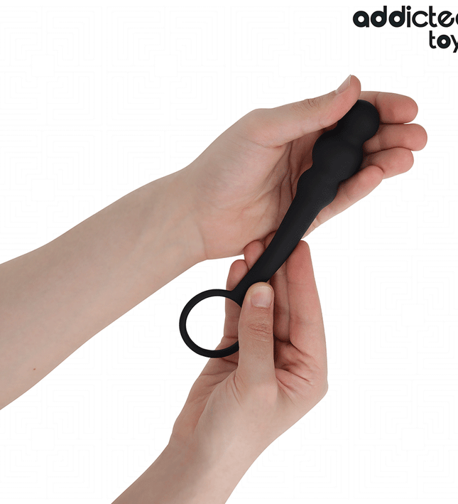 ADDICTED TOYS - ANAL PLUG WITH RING SILICONE MODEL 1