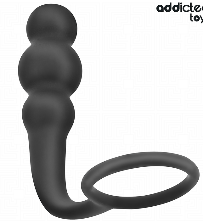 ADDICTED TOYS - ANAL PLUG WITH RING SILICONE MODEL 1