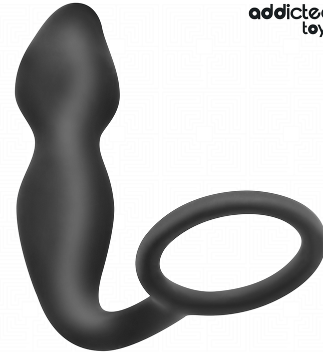 ADDICTED TOYS - ANAL PLUG WITH RING SILICONE MODEL 2