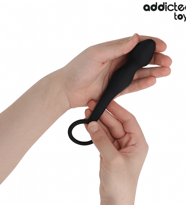 ADDICTED TOYS - ANAL PLUG WITH RING SILICONE MODEL 2