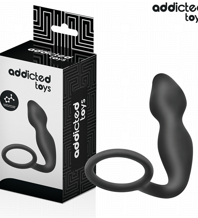 ADDICTED TOYS - ANAL PLUG WITH RING SILICONE MODEL 2