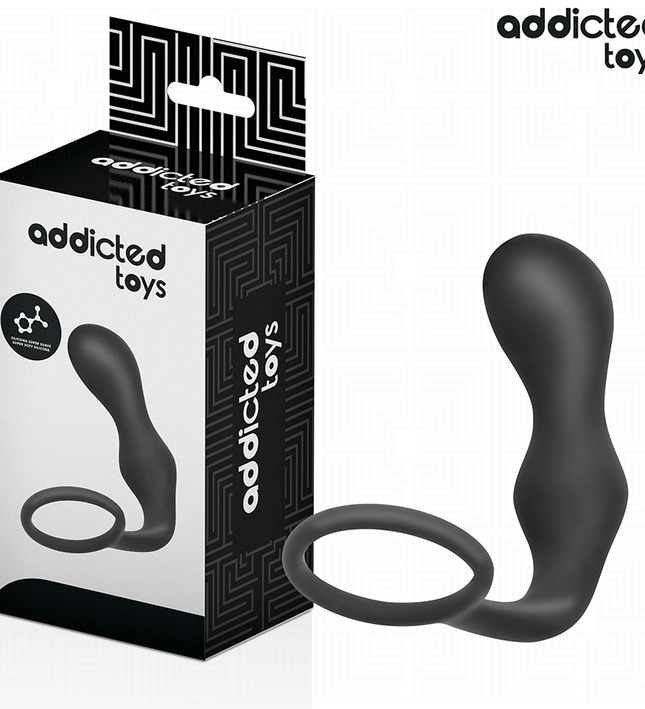 ADDICTED TOYS - ANAL PLUG WITH RING SILICONE MODEL 3