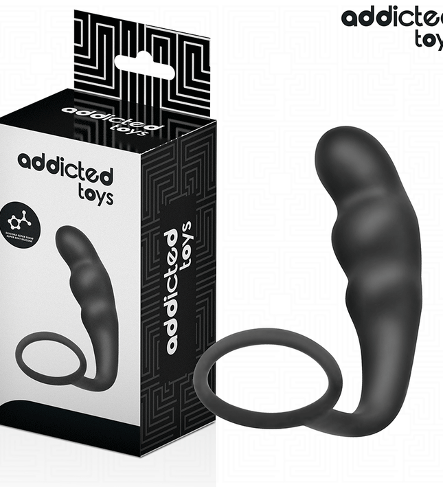 ADDICTED TOYS - ANAL PLUG WITH RING SILICONE MODEL 4