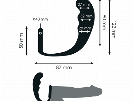 ADDICTED TOYS - ANAL PLUG WITH RING SILICONE MODEL 4