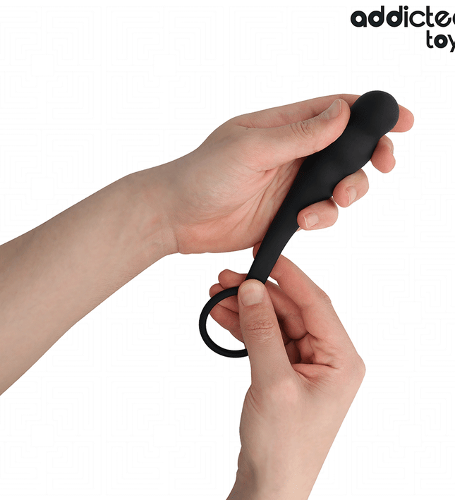 ADDICTED TOYS - ANAL PLUG WITH RING SILICONE MODEL 4