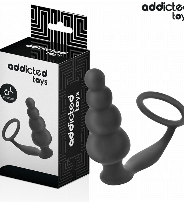 ADDICTED TOYS - ANAL PLUG WITH RING SILICONE MODEL 5
