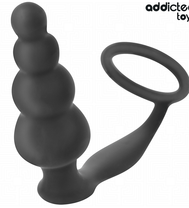 ADDICTED TOYS - ANAL PLUG WITH RING SILICONE MODEL 5
