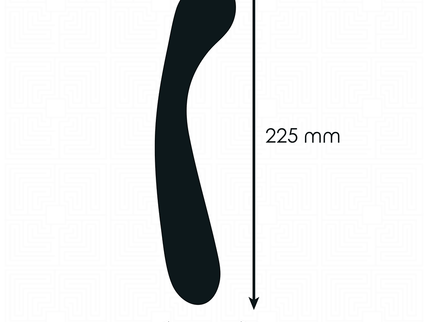 ADDICTED TOYS - DOUBLE ANAL MASSAGER SILICONE 22.5 CM