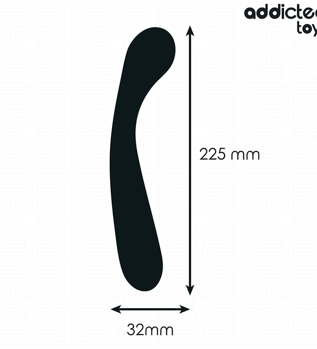 ADDICTED TOYS - DOUBLE ANAL MASSAGER SILICONE 22.5 CM