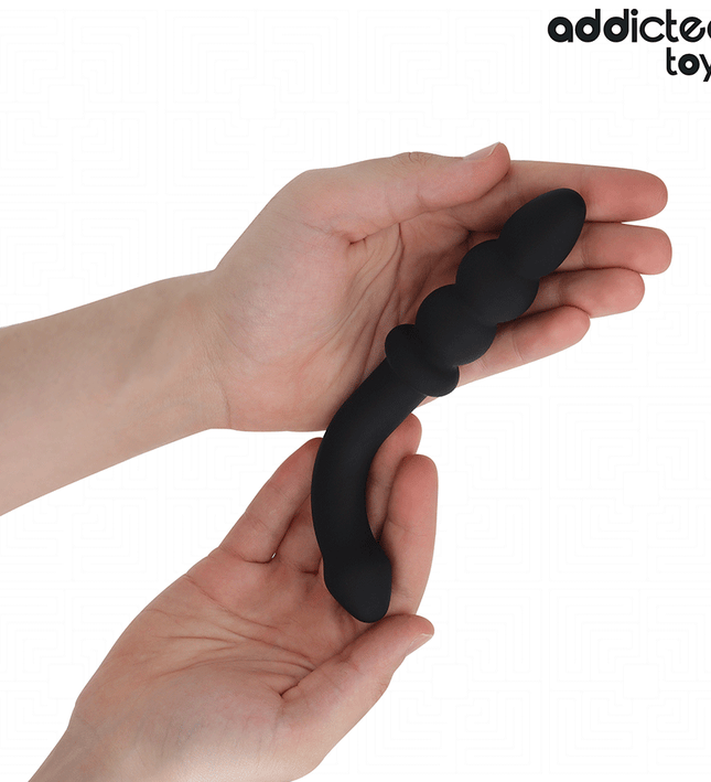 ADDICTED TOYS - DOUBLE ANAL MASSAGER SILICONE 16.5 CM