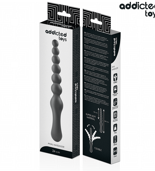 ADDICTED TOYS - DOUBLE ANAL MASSAGER SILICONE 24 CM