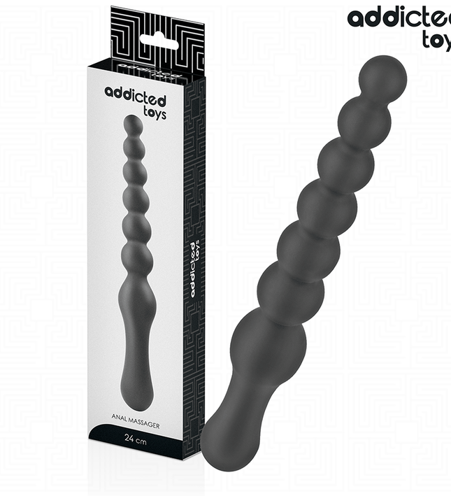 ADDICTED TOYS - DOUBLE ANAL MASSAGER SILICONE 24 CM