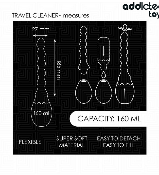 ADDICTED TOYS - TRAVEL CLEANER SILICONE MODEL 2