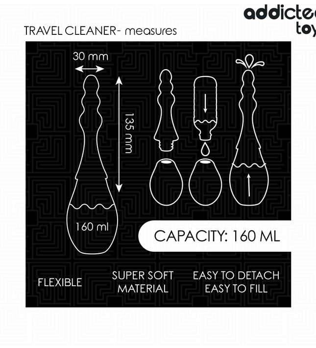 ADDICTED TOYS - TRAVEL CLEANER SILICONE MODEL 4