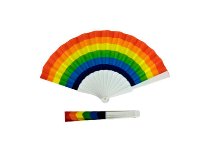 PRIDE - RAINBOW FLAG WOODEN FAN