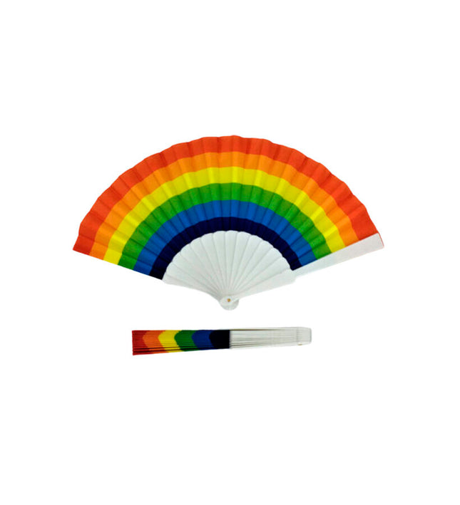 PRIDE - RAINBOW FLAG WOODEN FAN