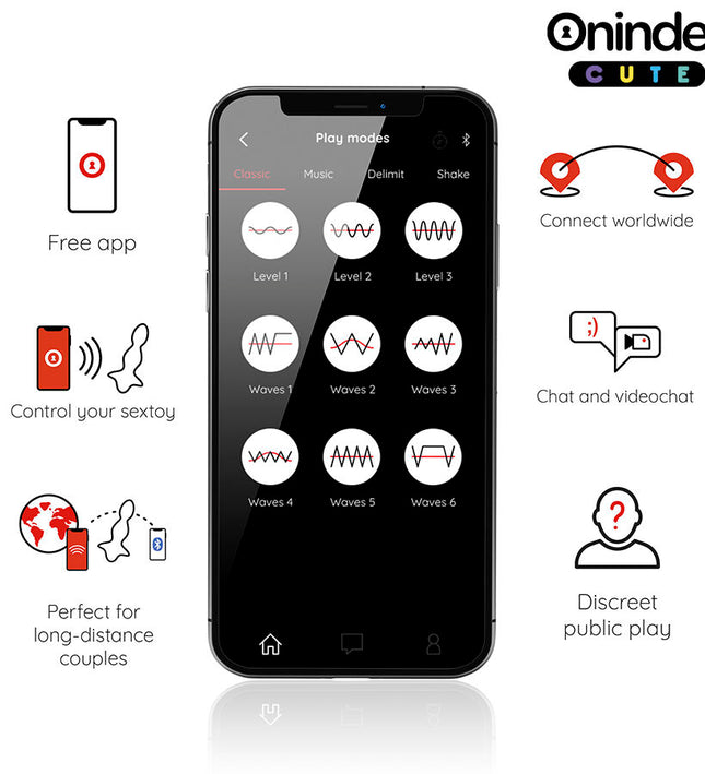 ONINDER CUTE - LOVE BUTT VIBRATING ANAL PLUG DILATOR - FREE WORLDWIDE APP