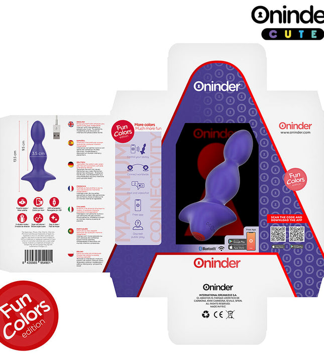 ONINDER CUTE - LOVE BUTT VIBRATING ANAL PLUG DILATOR - FREE WORLDWIDE APP