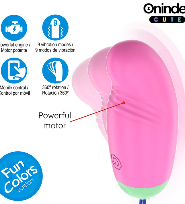 ONINDER CUTE - LOVE PLEASURE VIBRO-ROTATING EGG 360 SILICONE - FREE WORLDWIDE APP