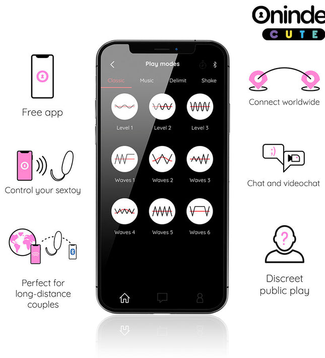 ONINDER CUTE - LOVE PLEASURE VIBRO-ROTATING EGG 360 SILICONE - FREE WORLDWIDE APP