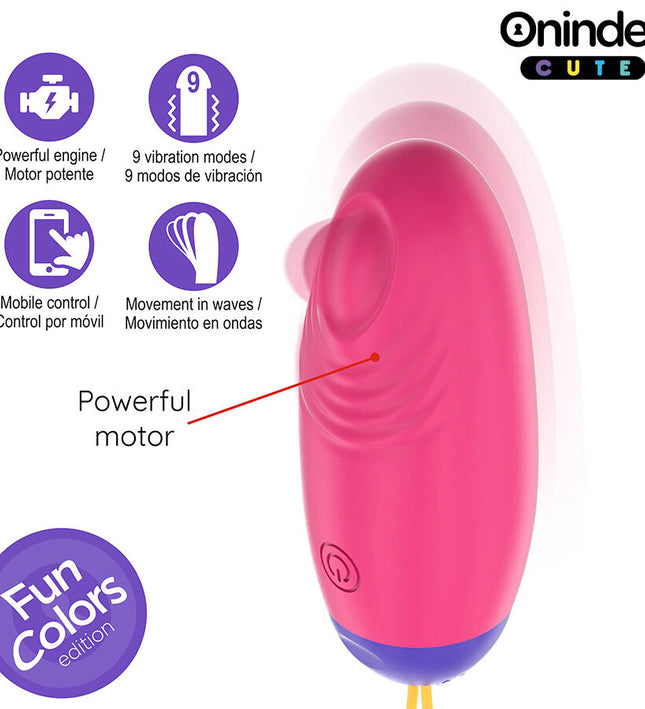ONINDER CUTE - LOVE PLEASURE VIBRO-WAVE TAPPING SILICONE EGG - FREE WORLDWIDE APP