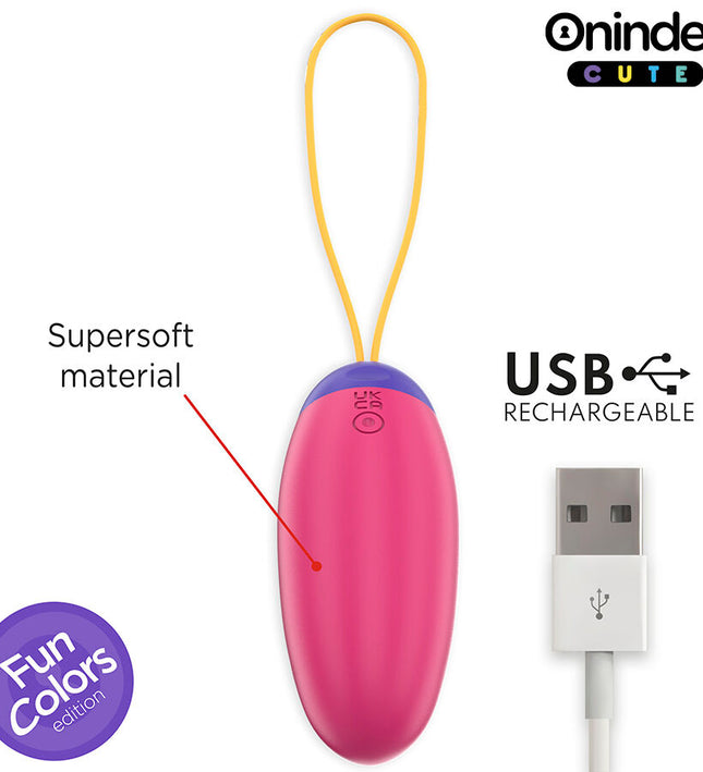 ONINDER CUTE - LOVE PLEASURE VIBRO-WAVE TAPPING SILICONE EGG - FREE WORLDWIDE APP
