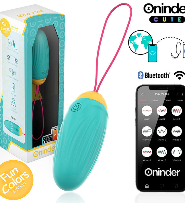 ONINDER CUTE - LOVE PLEASURE VIBRO-ROTATING SILICONE GEM EGG - FREE WORLDWIDE APP