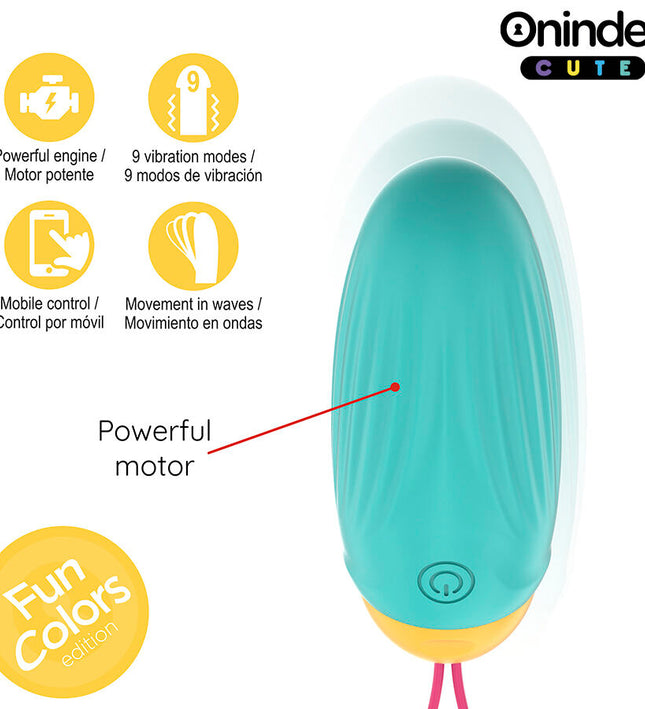 ONINDER CUTE - LOVE PLEASURE VIBRO-ROTATING SILICONE GEM EGG - FREE WORLDWIDE APP