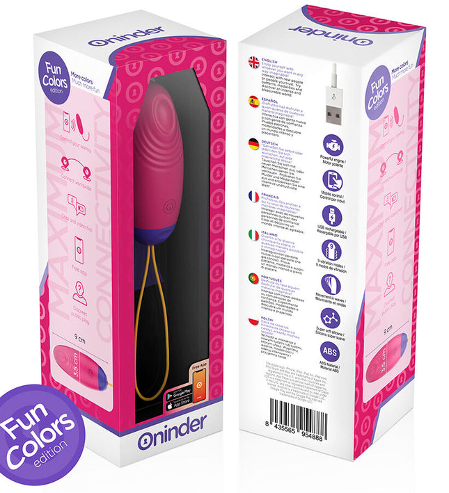 ONINDER CUTE - LOVE PLEASURE VIBRO-WAVE TAPPING SILICONE EGG - FREE WORLDWIDE APP
