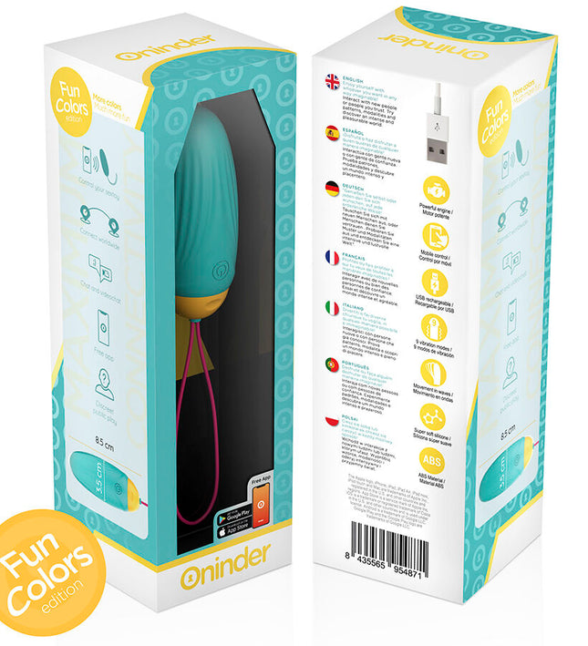 ONINDER CUTE - LOVE PLEASURE VIBRO-ROTATING SILICONE GEM EGG - FREE WORLDWIDE APP