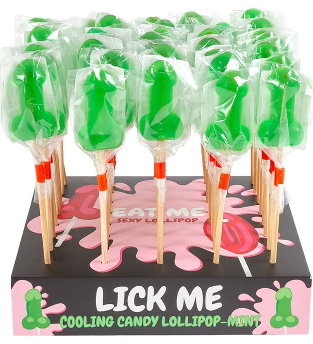 SECRETPLAY - MINT CANDY PENIS LOLLIPOP DISPLAY WITH COLD EFFECT (40 UNITS)