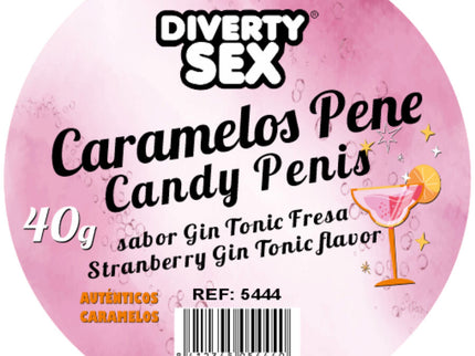 DIABLO PICANTE - 20 GIN & TONIC FLAVORED PENIS CANDIES