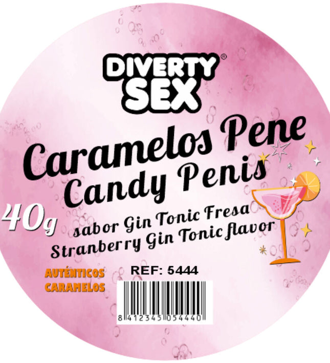 DIABLO PICANTE - 20 GIN & TONIC FLAVORED PENIS CANDIES