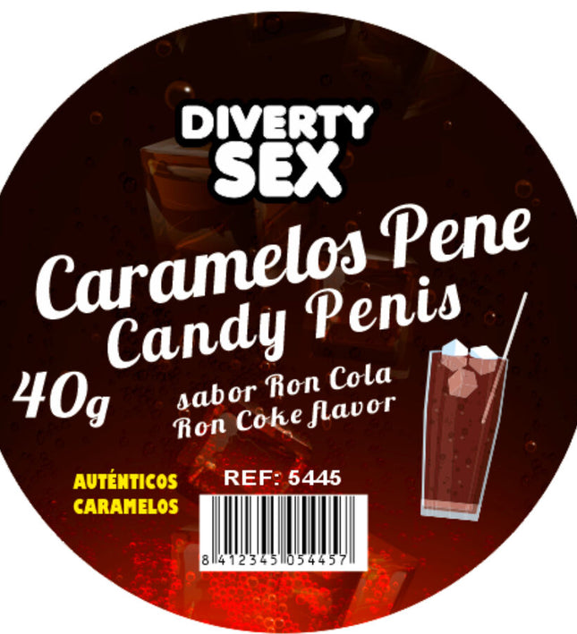 DIABLO PICANTE - 20 PENIS-SHAPED CANDIES WITH GIN TONIC FLAVOR