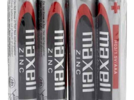 MAXELL - BATTERY SALINA MANGANESO AAA R03 RETRACTIL*4